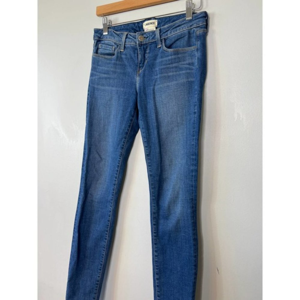 L'agence Margot Fading High-Rise Skinny Denim Jeans Women's Blue Size: 26 NWOT - Picture 3 of 9